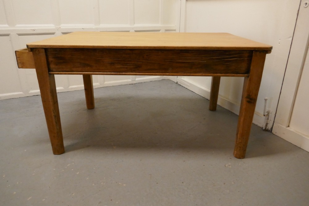 A Lovely Rustic Georgian Pine Kitchen Table View IV