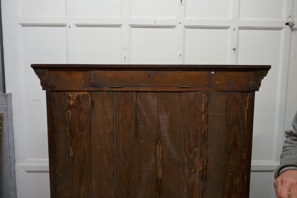 Arts and Crafts Open Oak Bookcase with Secret Compartment  View V