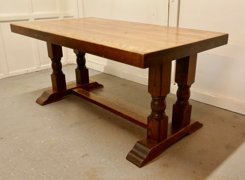 Country Oak Refectory Table View IV