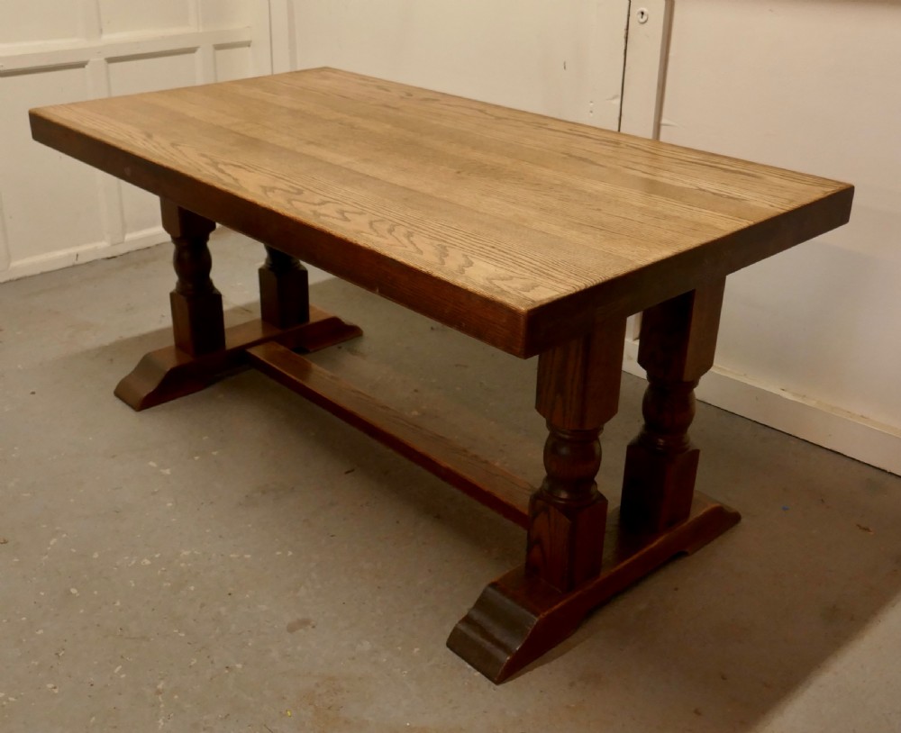 Country Oak Refectory Table View V