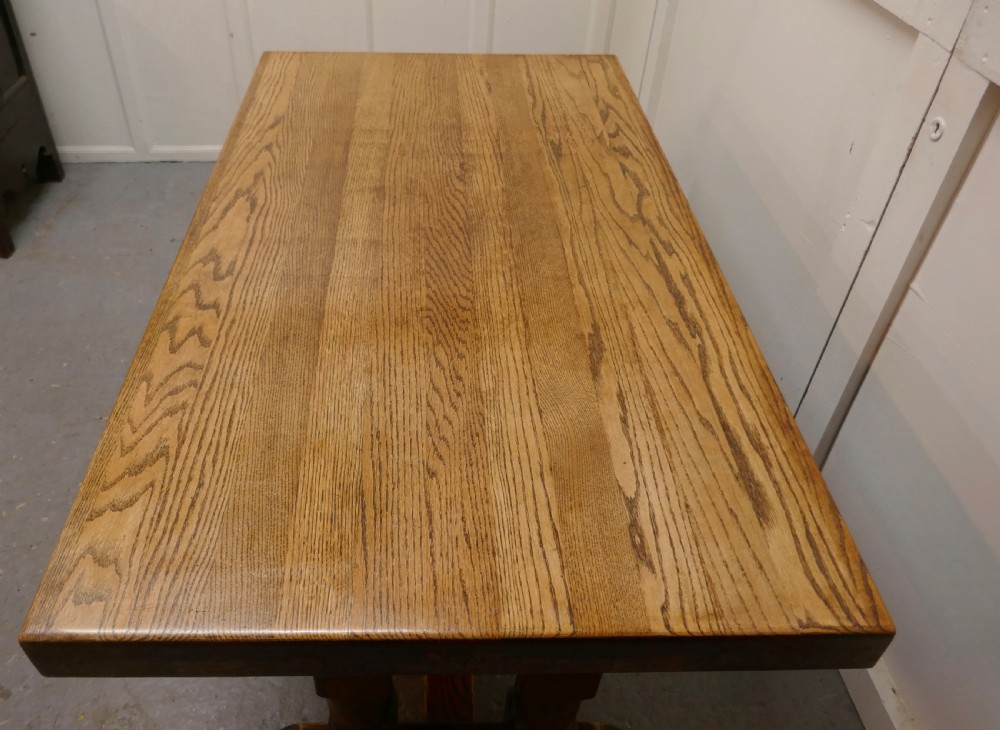 Country Oak Refectory Table View VI
