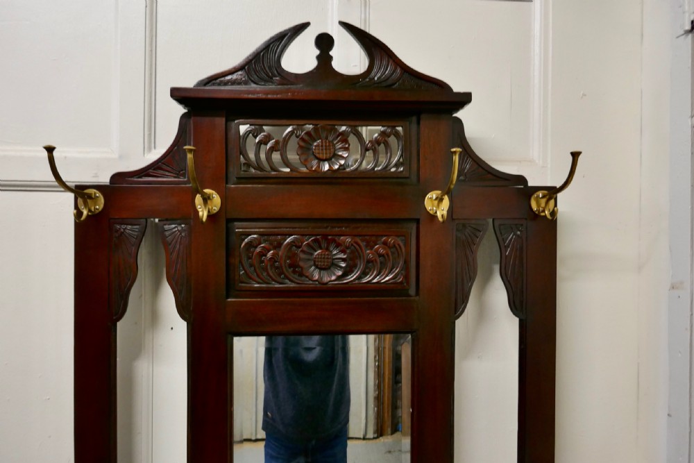 Victorian Mahogany Hall Stand  View V