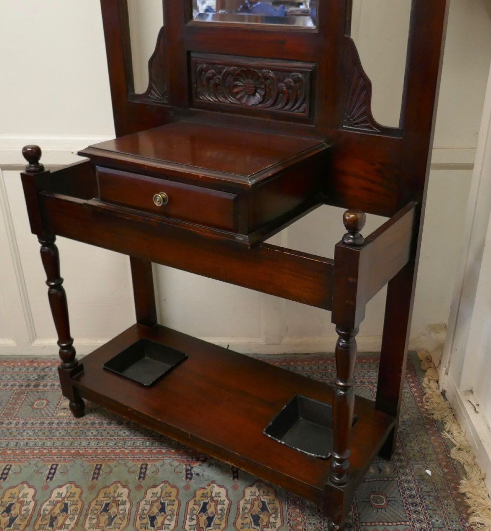 Victorian Mahogany Hall Stand  View VII