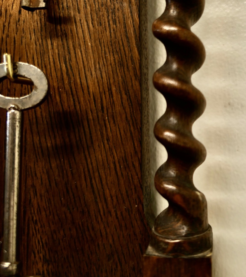 Barley Twist Oak Key Rack View IV