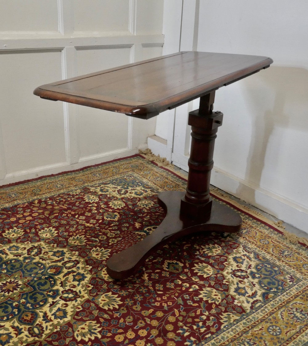 Victorian Walnut, Reading Stand Over Bed Table,  View III