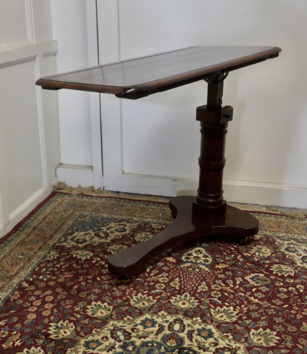 Victorian Walnut, Reading Stand Over Bed Table,  View IV