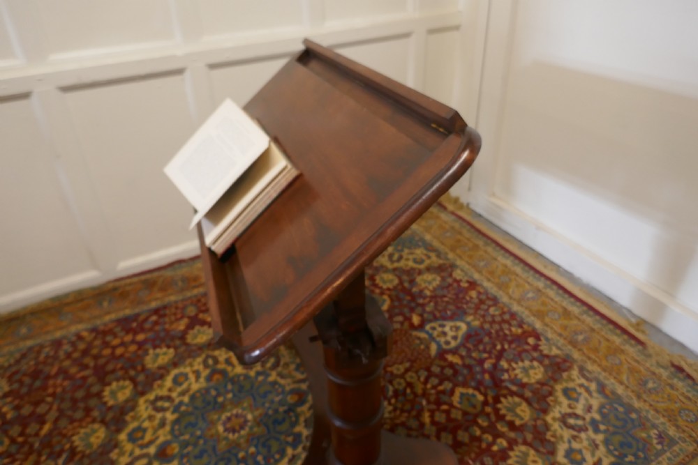 Victorian Walnut, Reading Stand Over Bed Table,  View VII