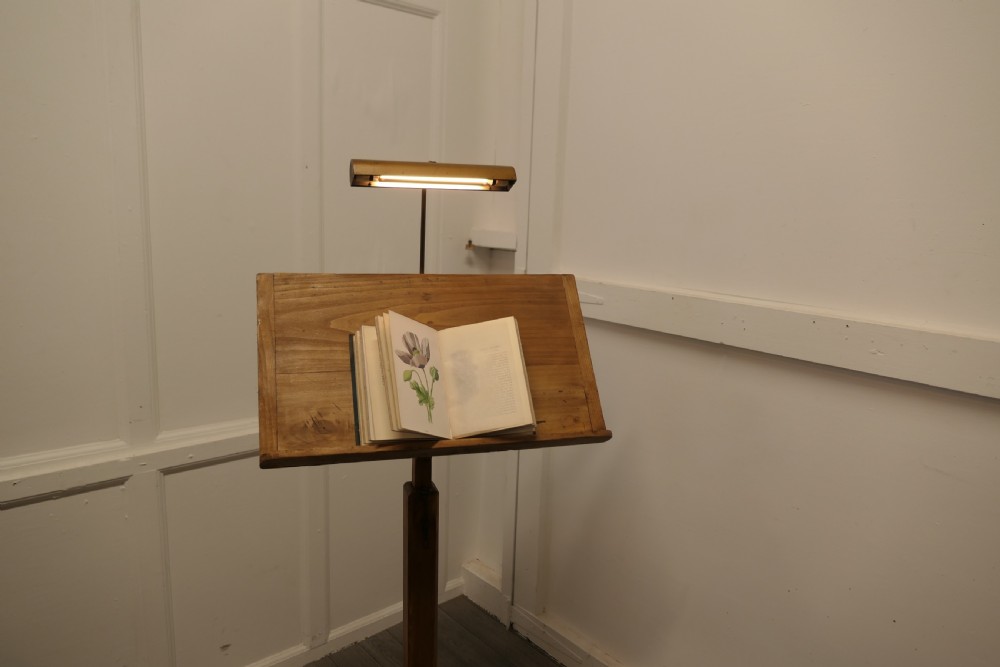 Arts & Crafts Menu Podium, Maître d' Stand with Reading Lamp  View III