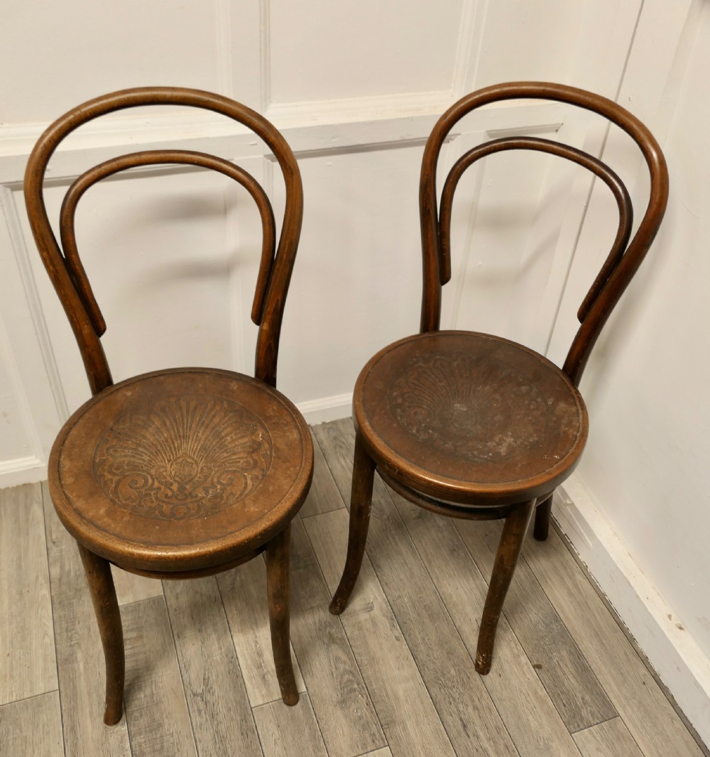 Pair of  Thonet Bistro Bentwood Chairs  View III