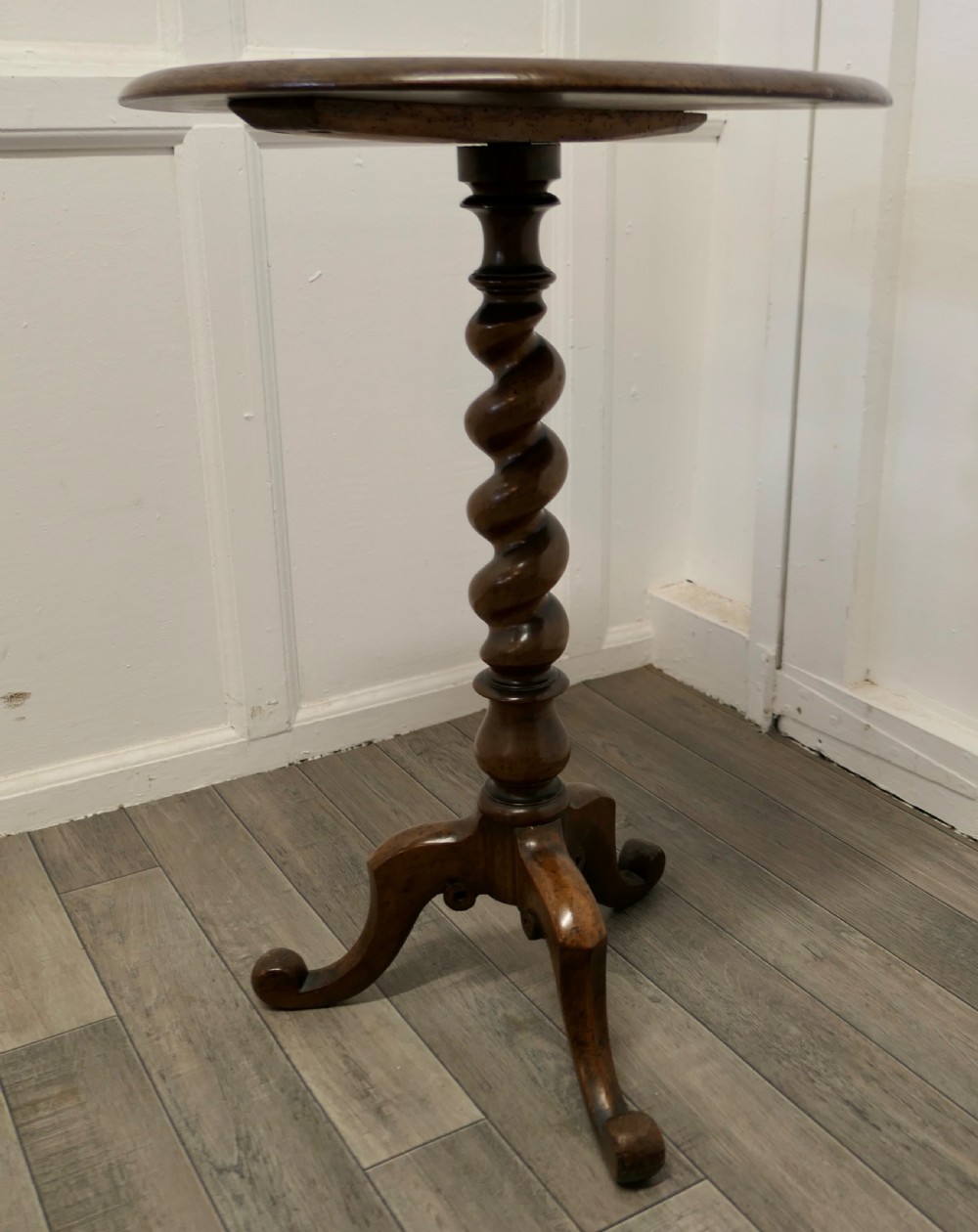 Chunky Victorian Wine Table or Occasional Lamp Table View IV