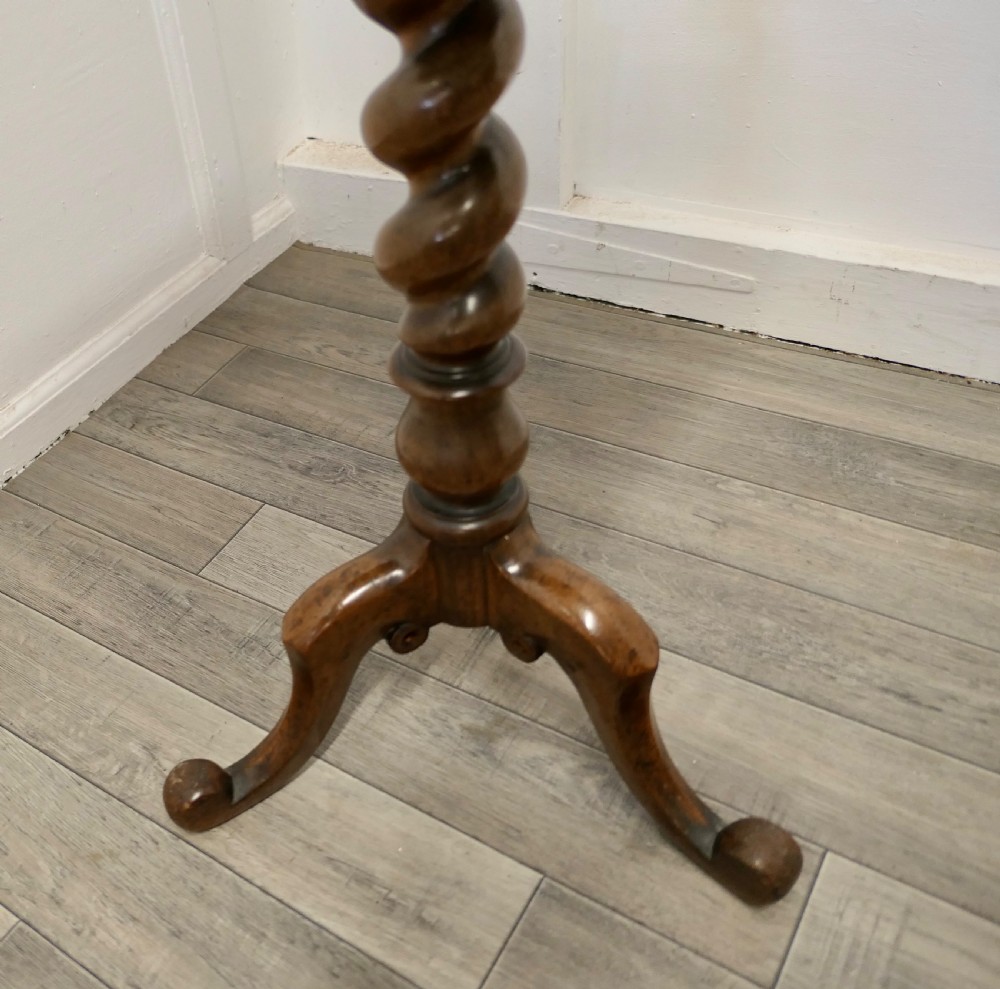 Chunky Victorian Wine Table or Occasional Lamp Table View V