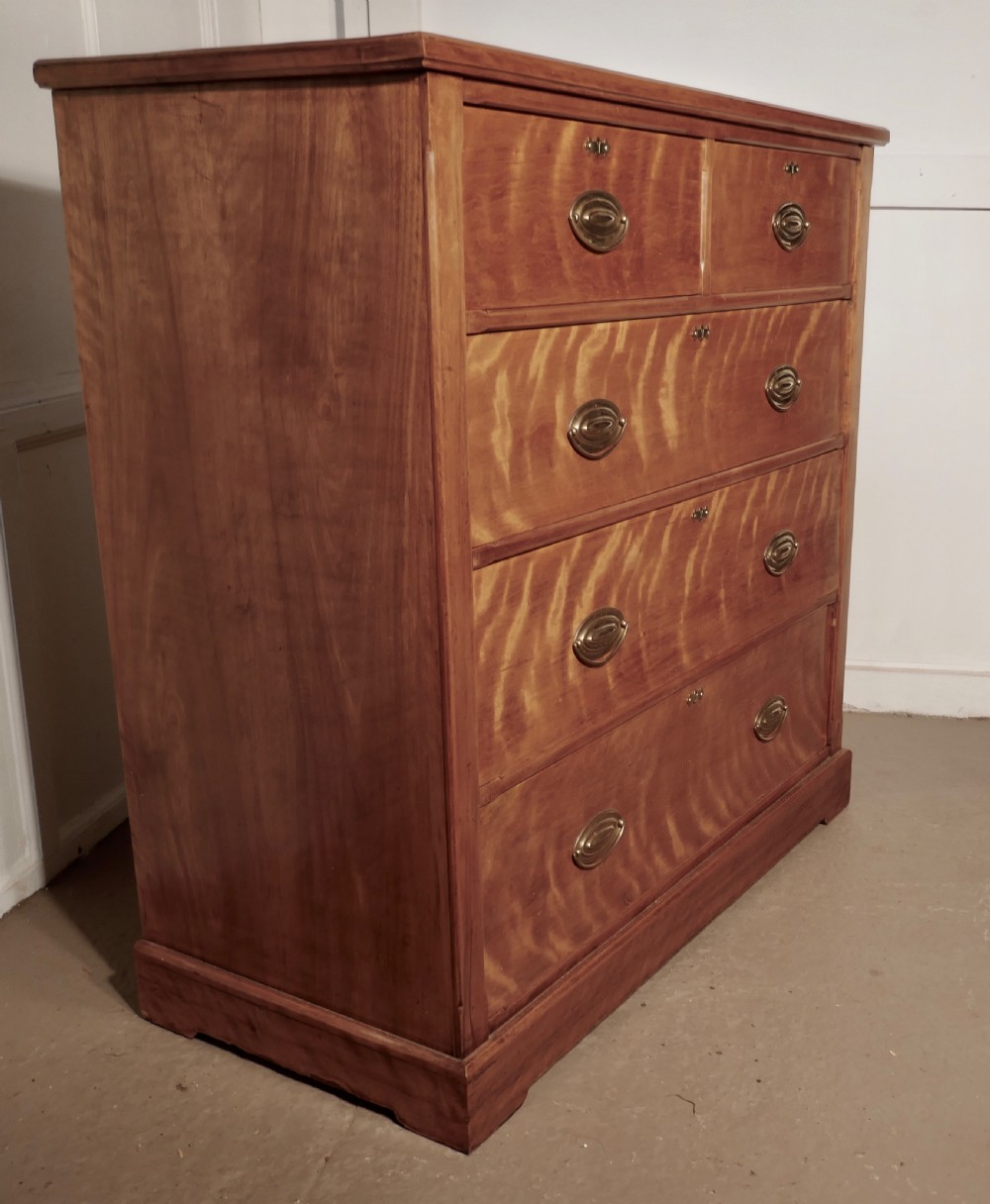Large 19th Century Birch Chest of Drawers View II