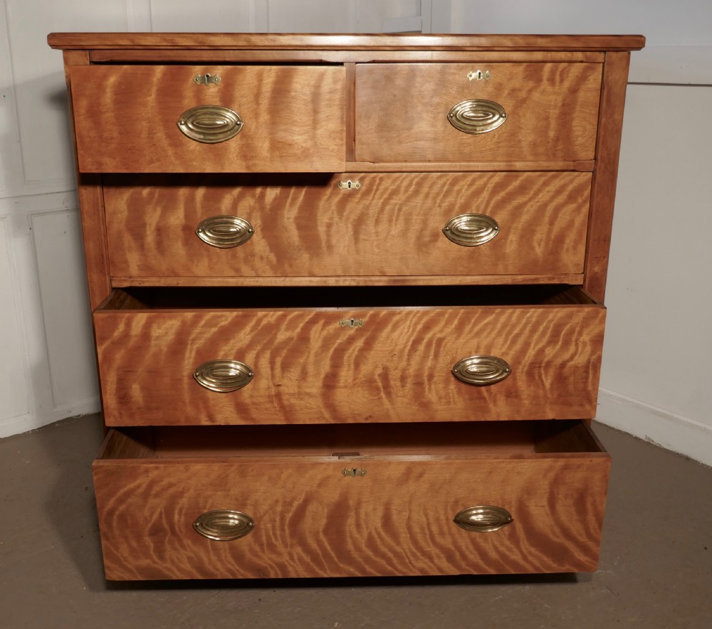 Large 19th Century Birch Chest of Drawers View VIII