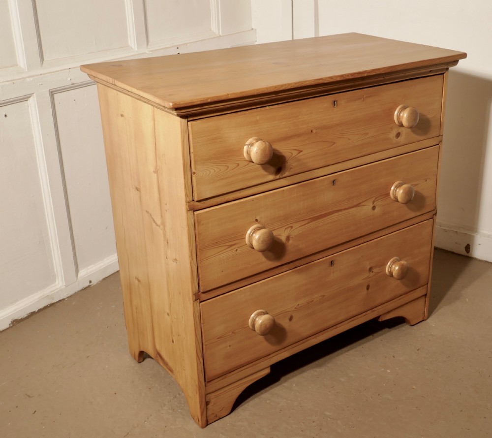 Victorian Stripped Pine Chest of Drawers  View V