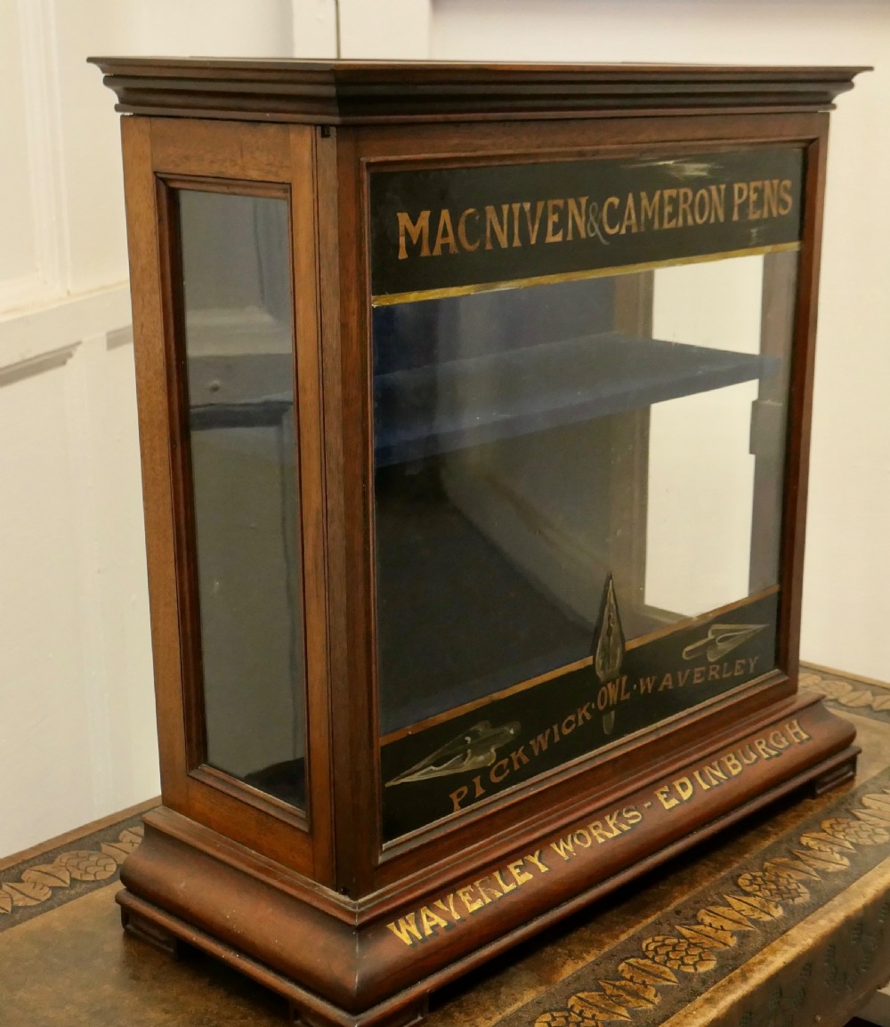 Victorian Stationers Cupboard, Macniven & Cameron Pens Display Cabinet View II