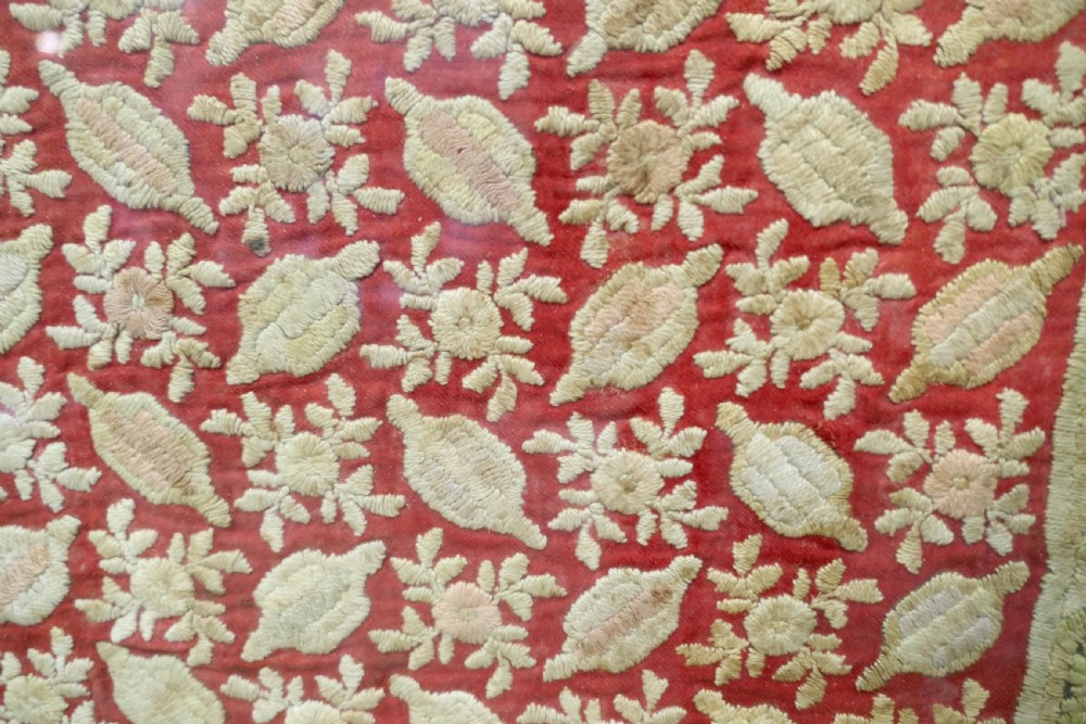 Large Hand Embroidered Coverlet  View IV