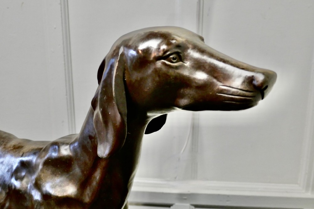 Large Bronze Statue of a Dog View IV