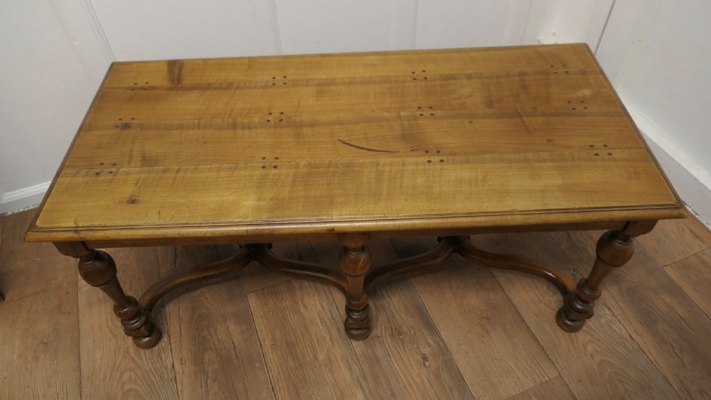 Long French Provincial Walnut Coffee Table View VII