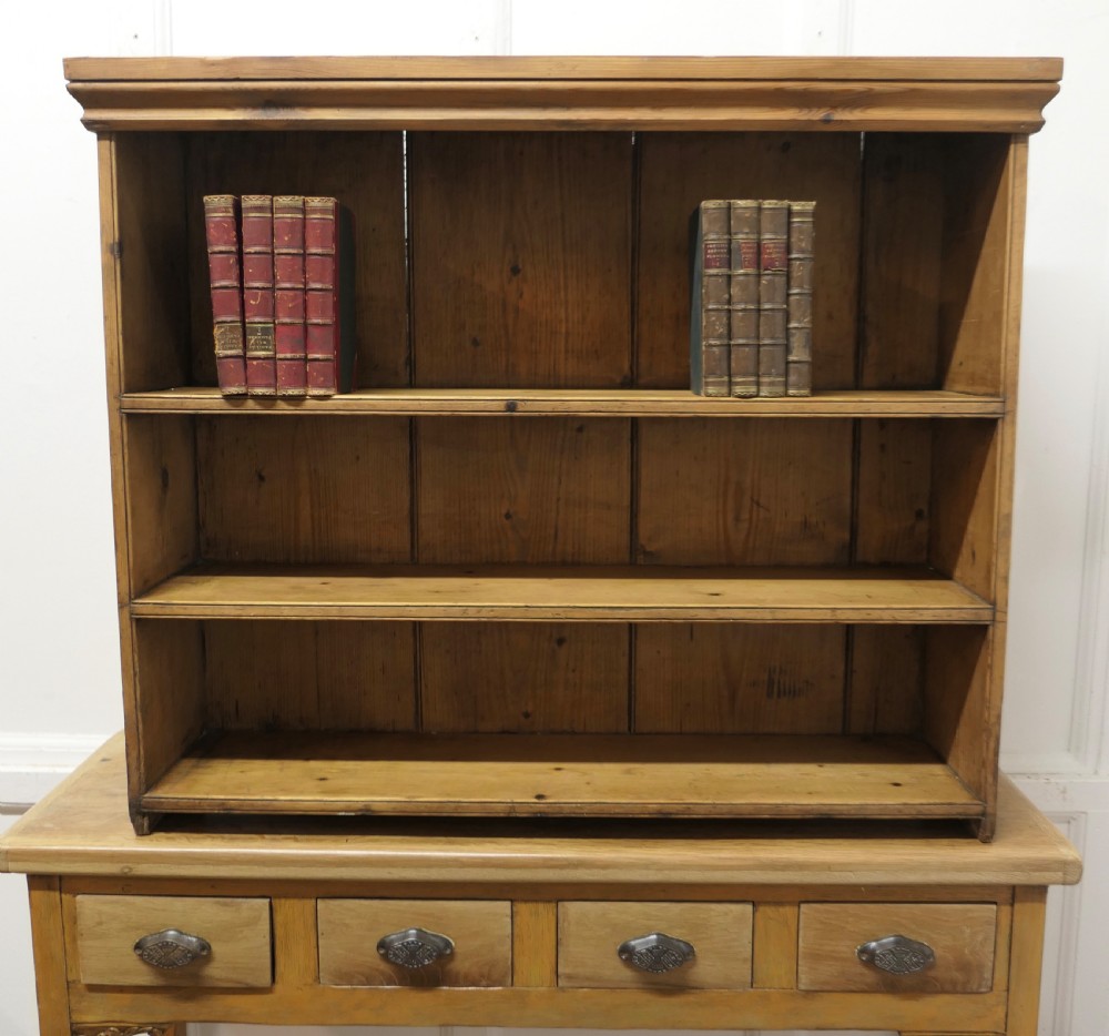 Victorian Pine Open Book Case, Wall Shelves View VI