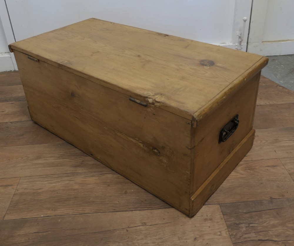 Original Large Victorian Stripped Pine Blanket Box, View IV