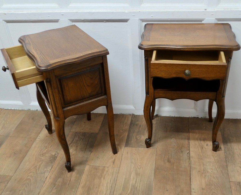 Pair of French Oak Bedside Cabinets  View IV