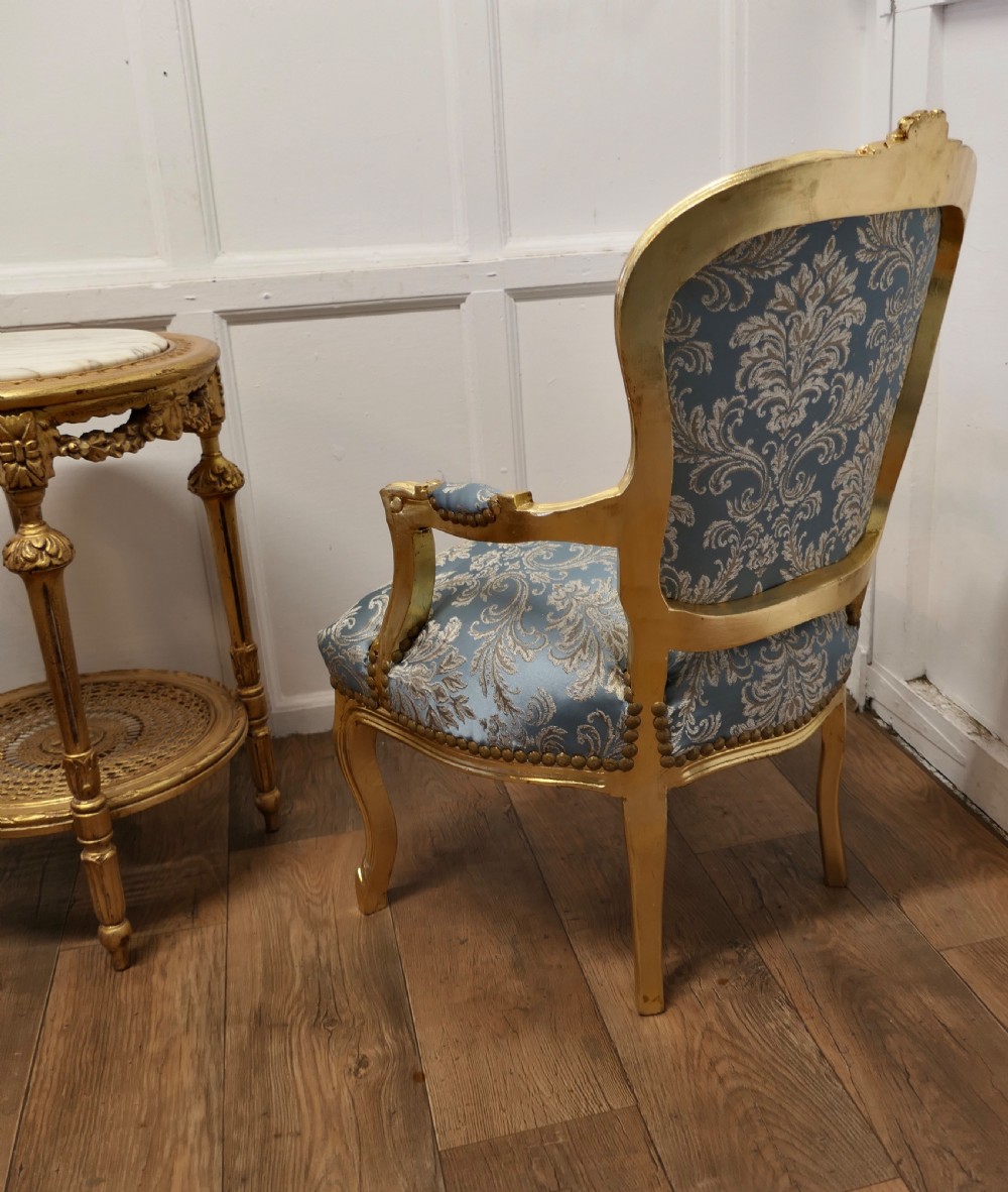 A Superb Pair of French 19th Century Gilt Salon Chairs View III