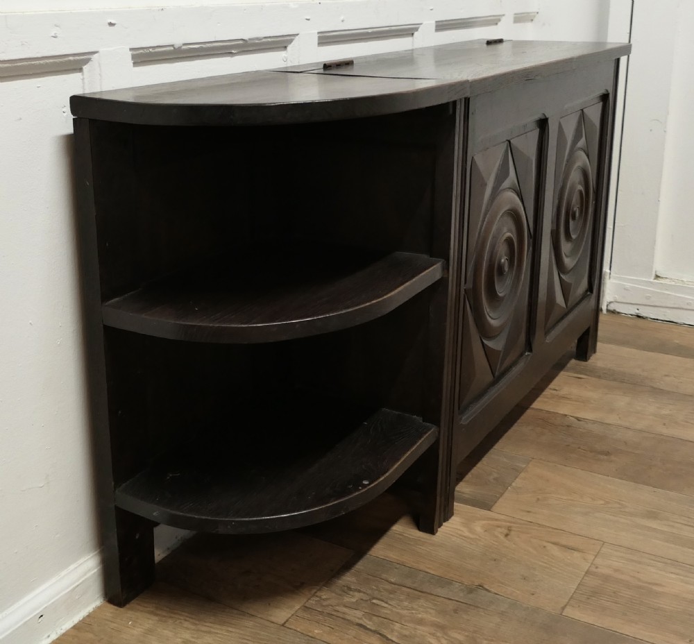 Bretton Oak Bench, Hall Seat with Shoe Cupboard View IV