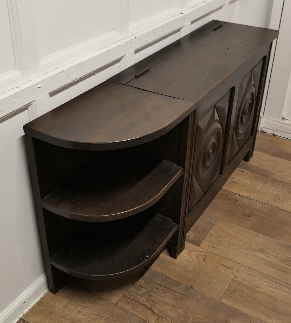 Bretton Oak Bench, Hall Seat with Shoe Cupboard View V