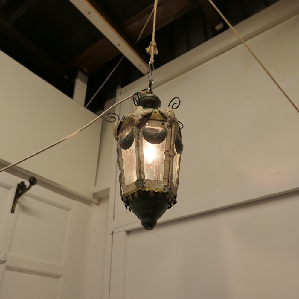 A Very Decorative Italian Tolwear Lantern View III