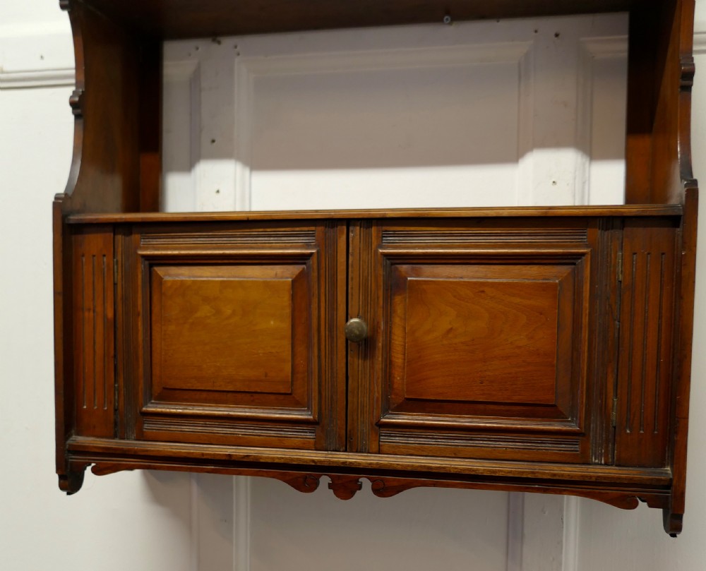 2 Door Walnut Wall Cabinet  View II