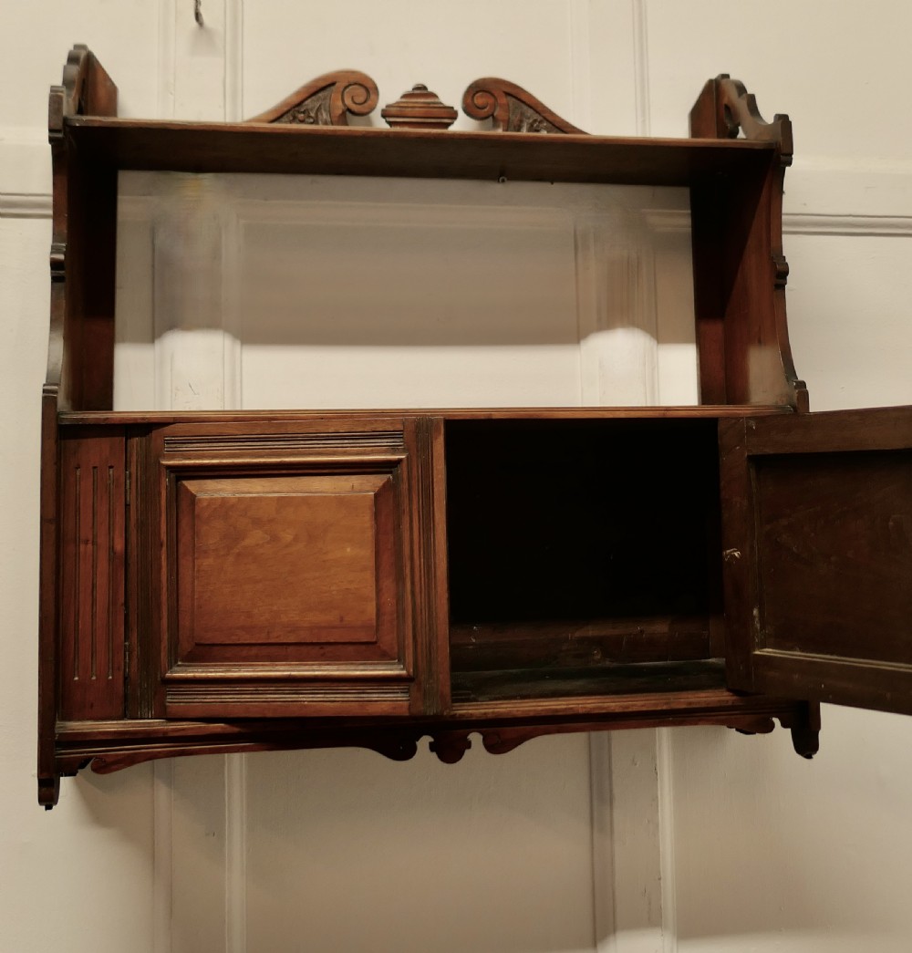 2 Door Walnut Wall Cabinet  View III