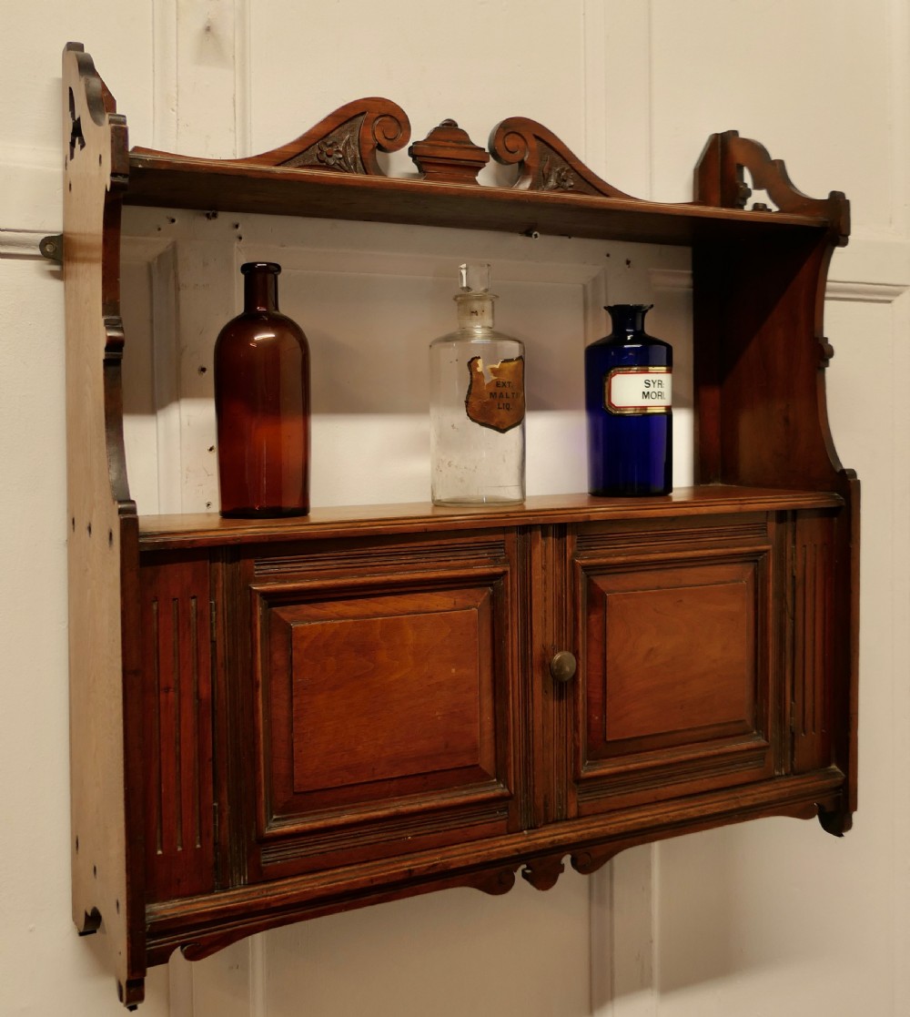 2 Door Walnut Wall Cabinet  View V