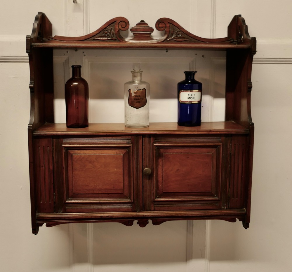2 Door Walnut Wall Cabinet  View VI