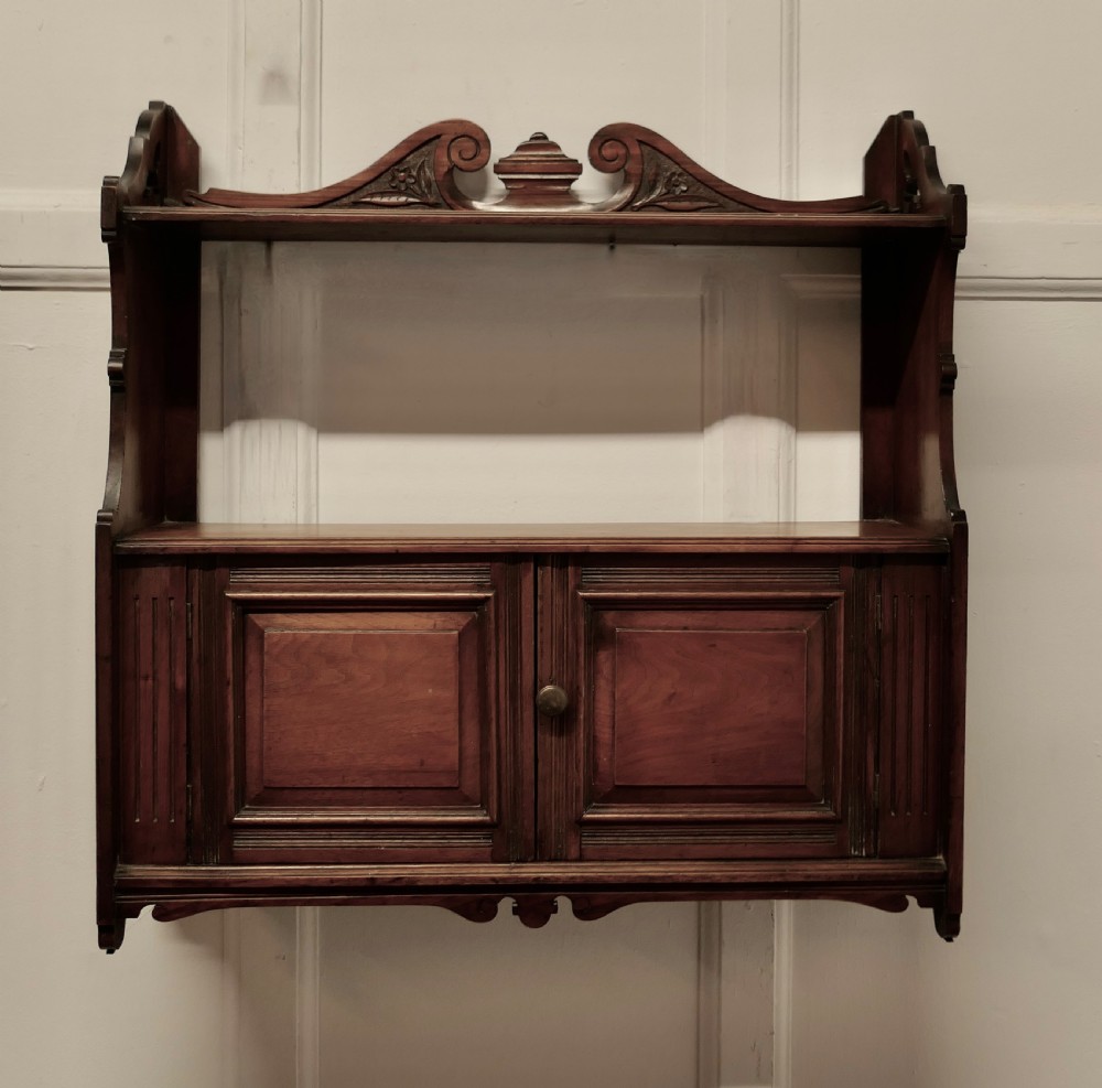 2 Door Walnut Wall Cabinet  View VII