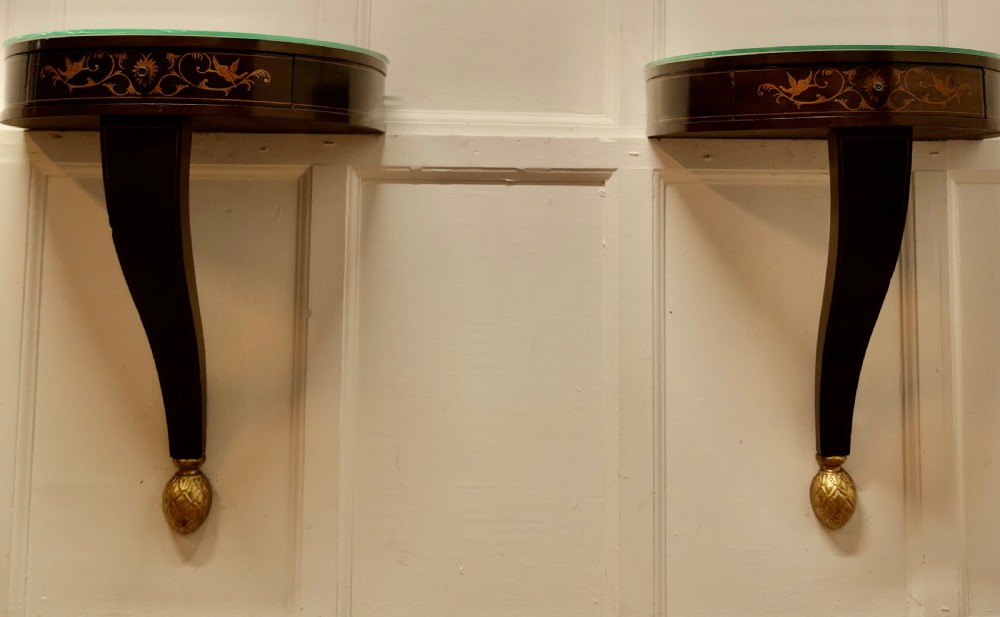 A Pair of Regency Style Console Wall Table Brackets View VIII