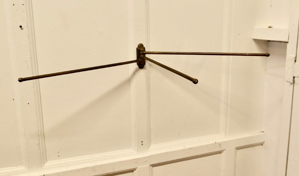 Victorian Brass 3 Branch Folding Towel Rail View IV