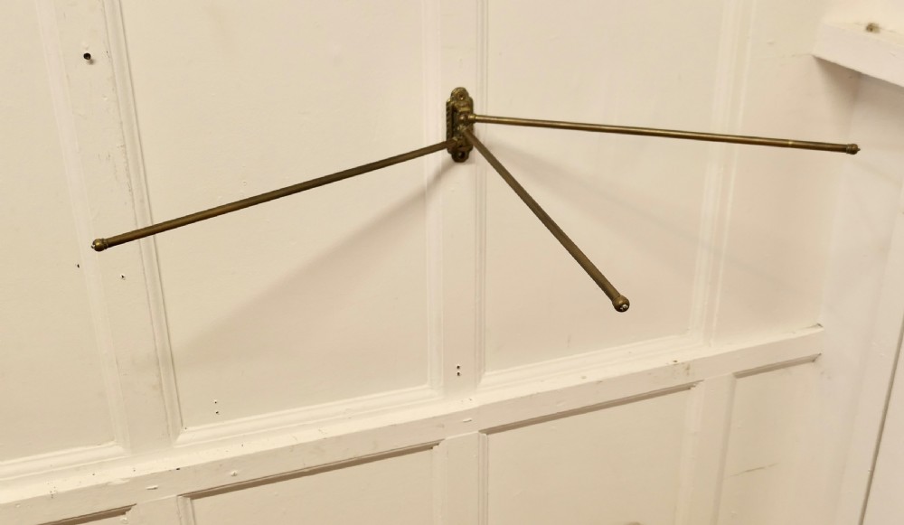 Victorian Brass 3 Branch Folding Towel Rail View V