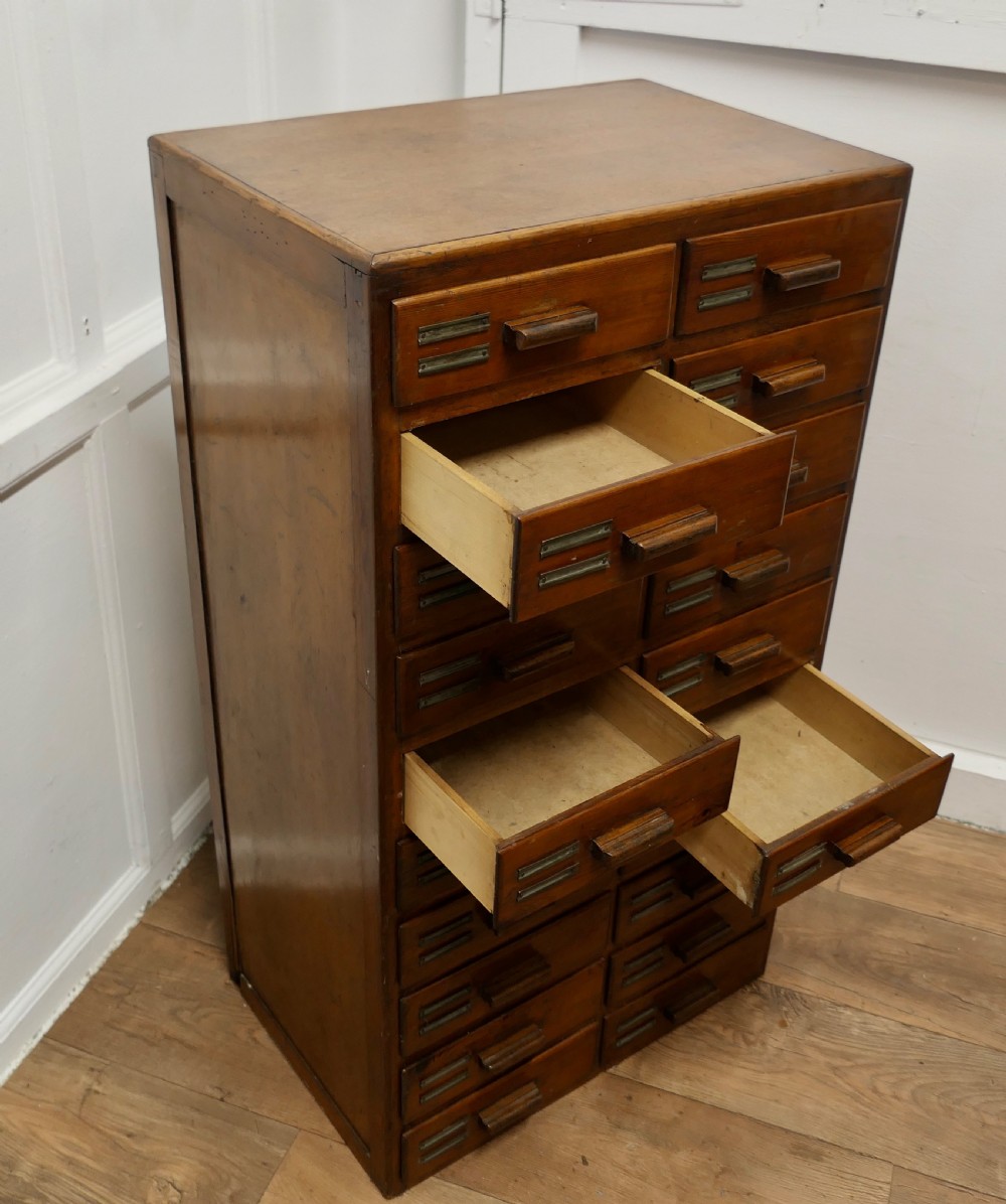 20 Drawer Art Deco A4 Filing Cabinet View IV