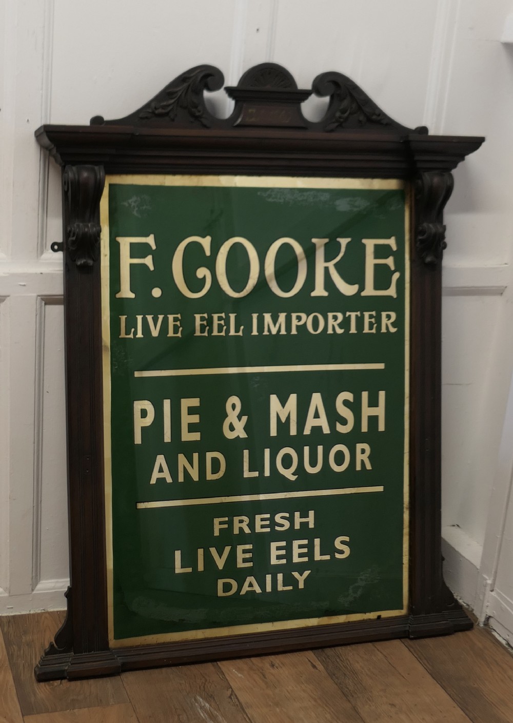  Eel and Pie Shop Advertising Wall Mirror Sign