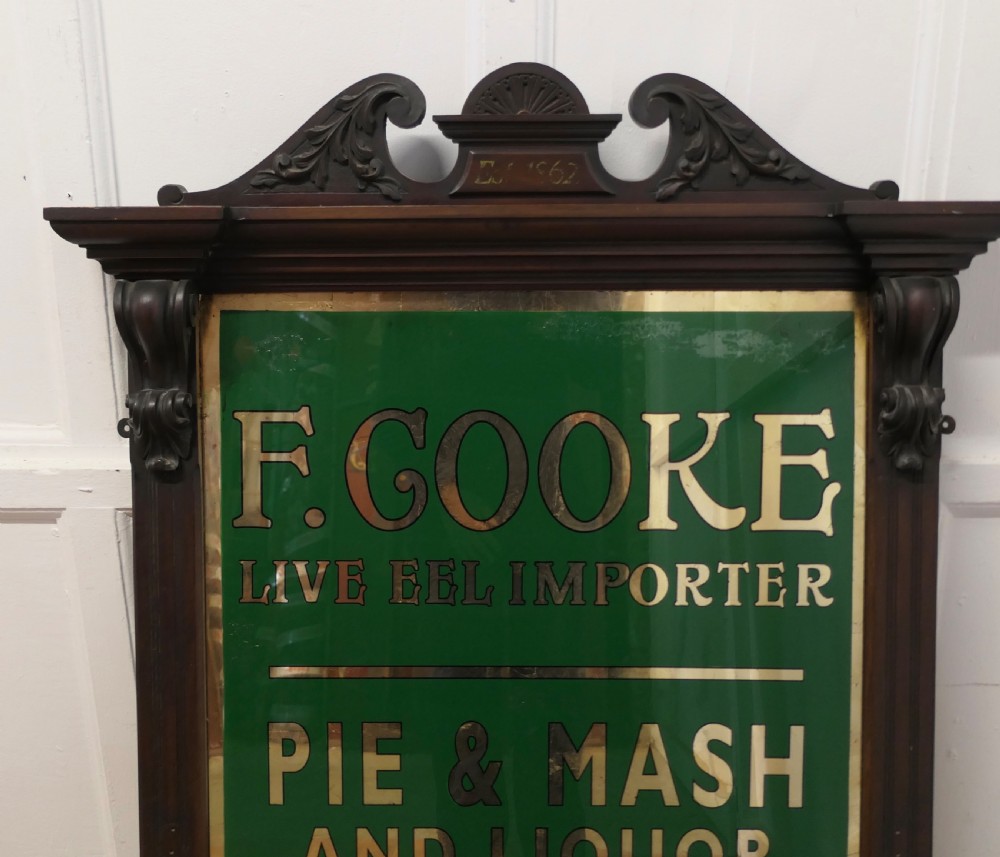  Eel and Pie Shop Advertising Wall Mirror Sign View III
