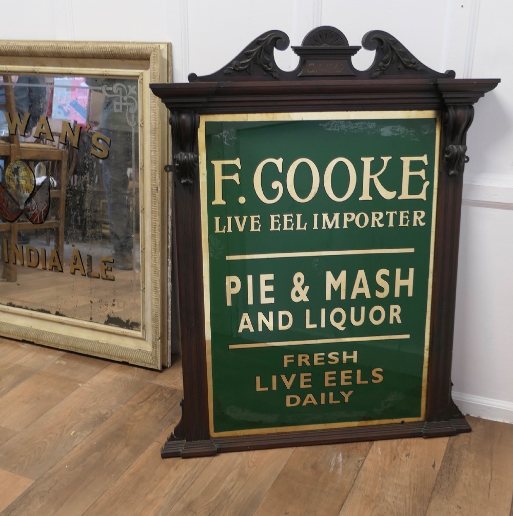 Eel and Pie Shop Advertising Wall Mirror Sign View VI