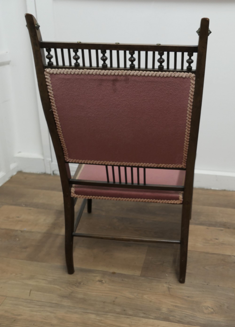 Attractive Edwardian Upholstered Arm Chair View VII