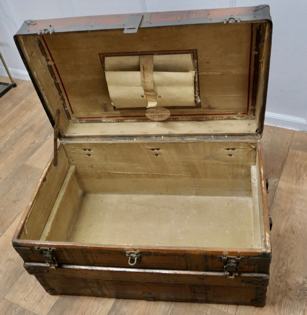 19th Century American “M Cherry” Travel Chest or Steamer Trunk,   View VI