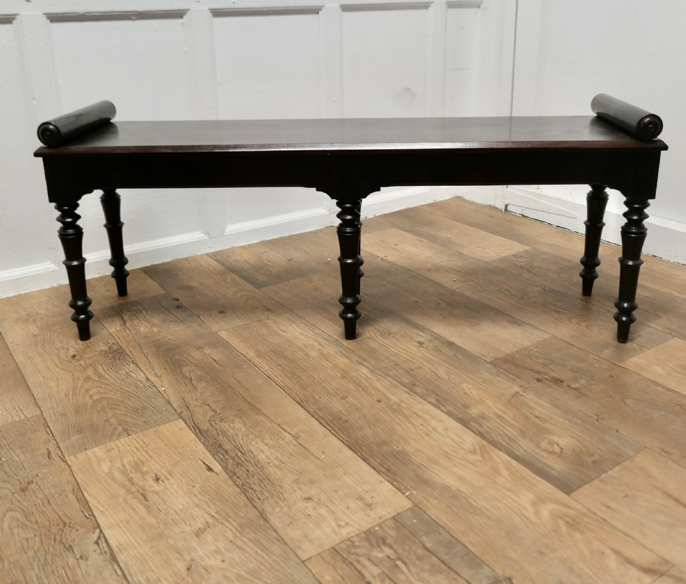 Superb Rosewood Willian IV Window Seat, Hall Bench