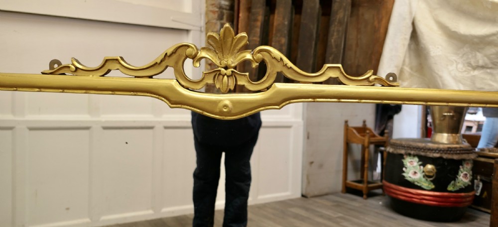A Very Large Art Nouveau Gilt Over Mantle Mirror  View VI