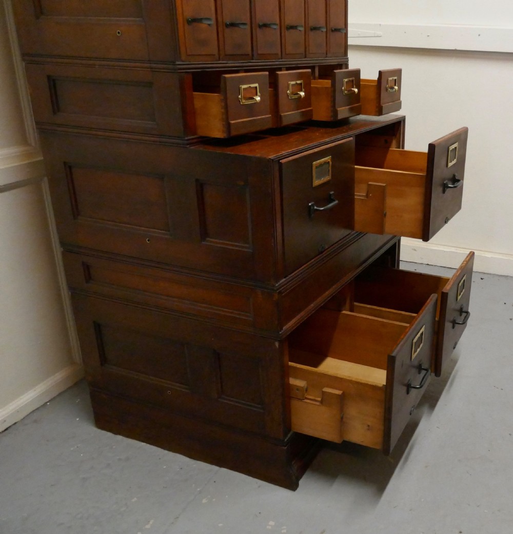 Superb American Stacking Filing Cabinet by Yawman and Erbe  View IX