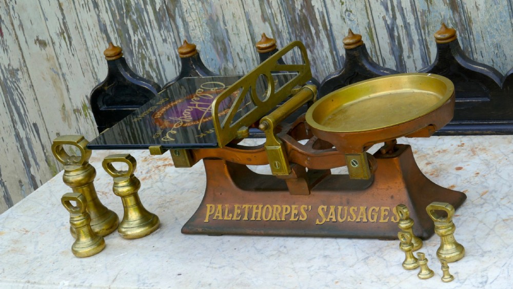 Butchers Balance Scales, Advertising Palethorpes’ Sausages  View VIII