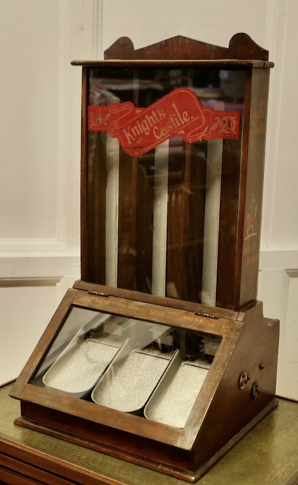 Knight’s Castile Chemist Shop Display Soap Dispensing Cabinet
