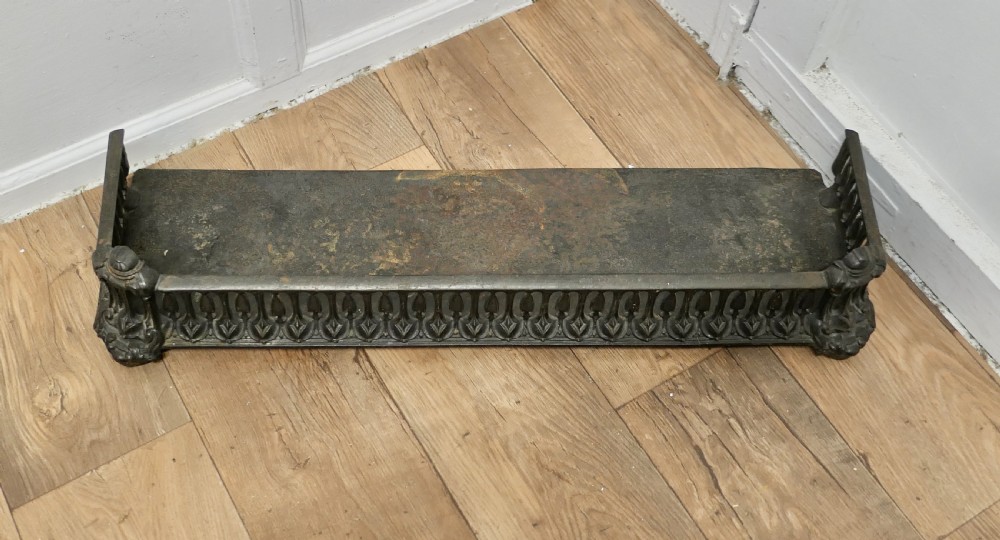 Art Nouveau Cast Iron Colebrookdale Style Fender or Dog Grate View III