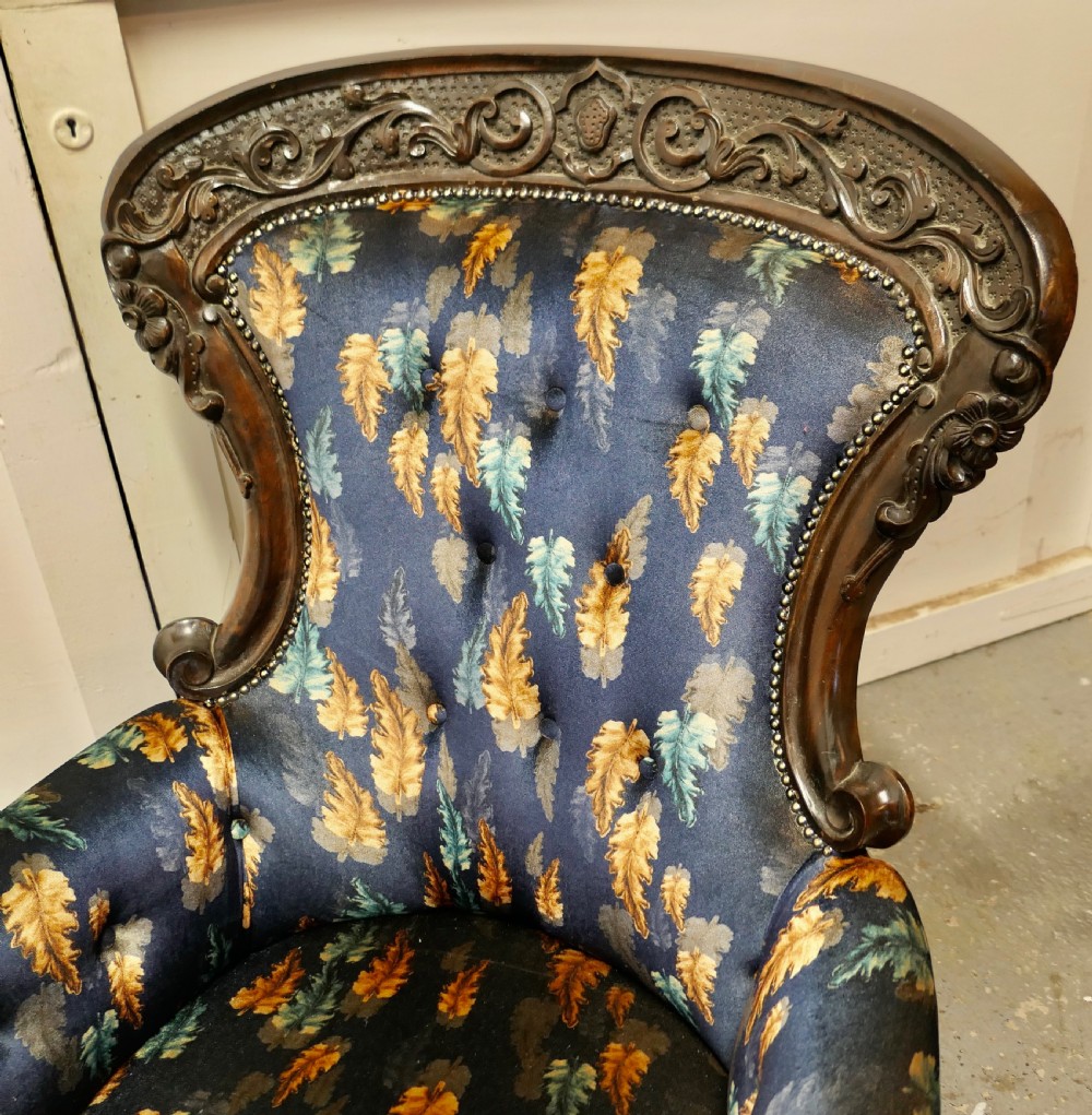 A Pair of Large Franco Chinese Carved Salon Chairs View XII